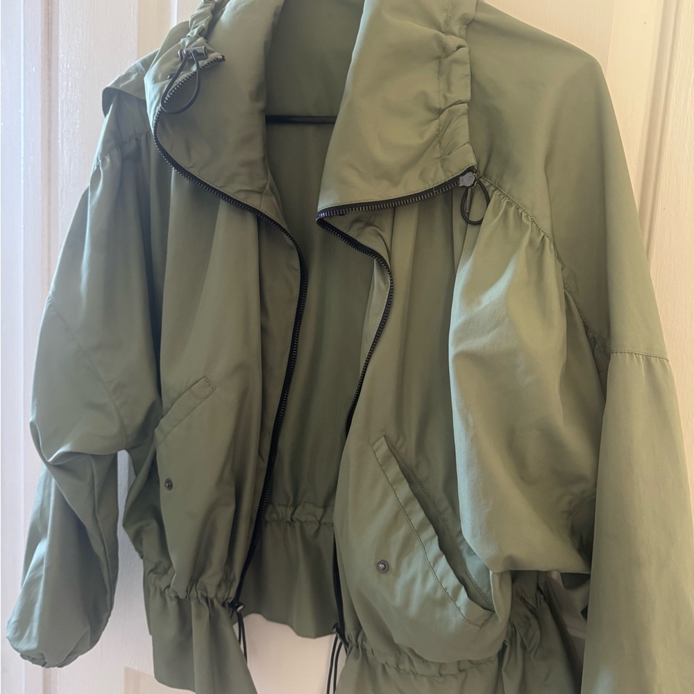 Zara Olive Green Bomber Jacket
